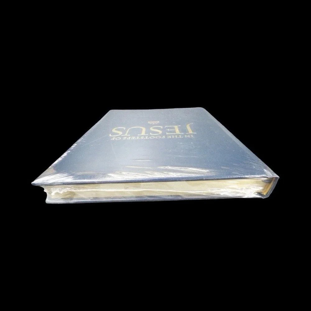 In the Footsteps‎ of Jesus National Geographic Book Leather Cover New Sealed